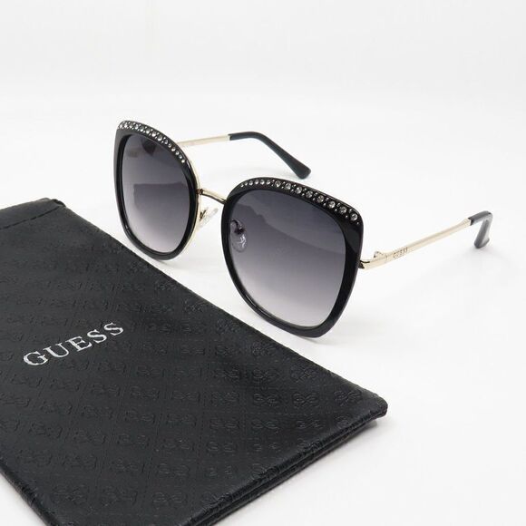 Guess New GF0381/S 01B Black/Grey Gradient Metal Sunglasses. - Picture 1 of 8
